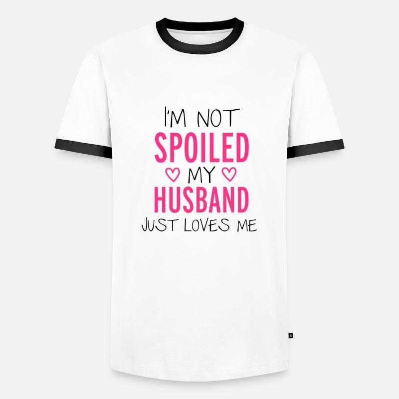 Spoiled - Men's Ringer Shirt - white/black