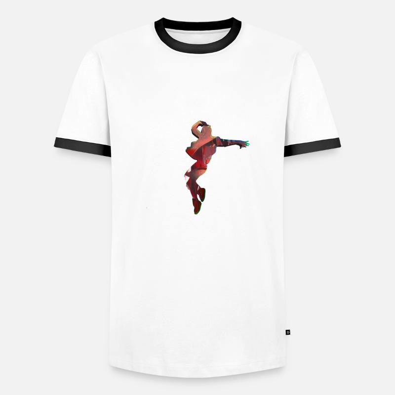 Dancing, Dancer, Breakdance, Gymnastics - Men's Ringer Shirt - white/black