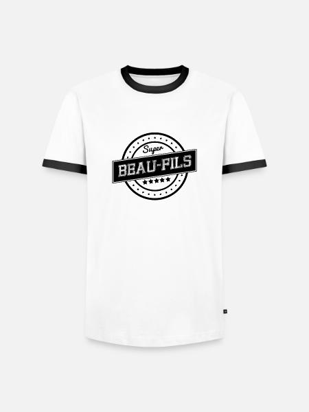 Super beau-fils - T-shirt contrasté Homme - blanc/noir