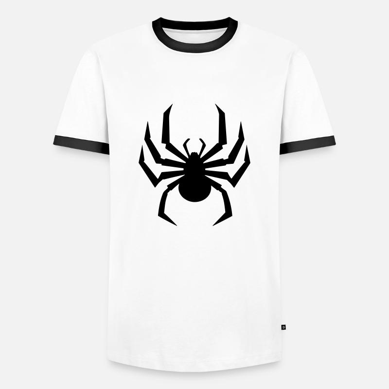 spider - Men's Ringer Shirt - white/black