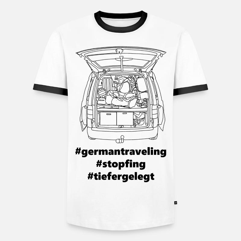 #NumberTwo - Männer Kontrast-T-Shirt - Weiß/Schwarz