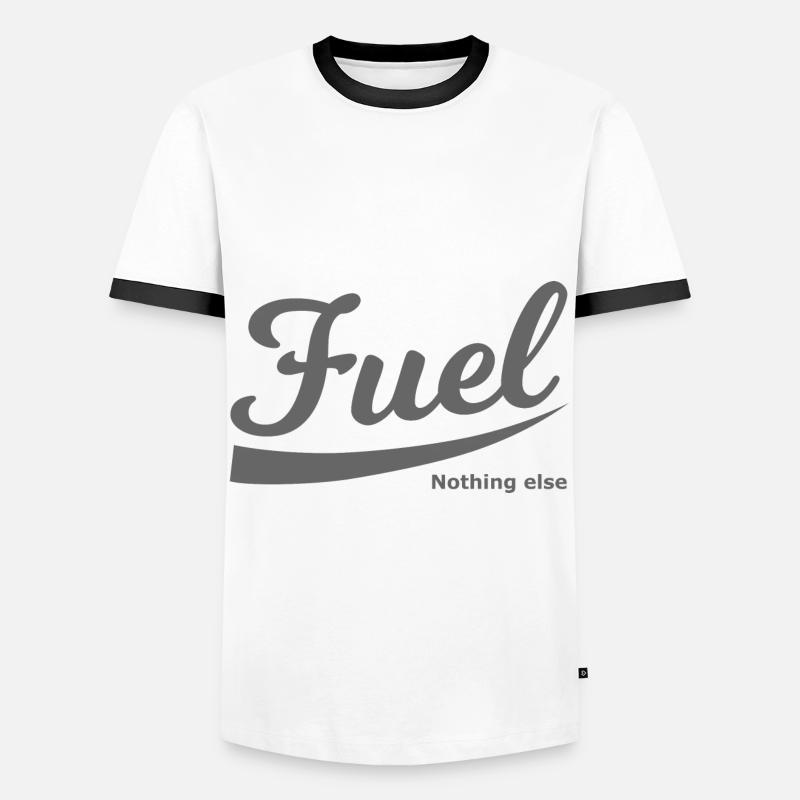 Gasoline nothing else - Men's Ringer Shirt - white/black