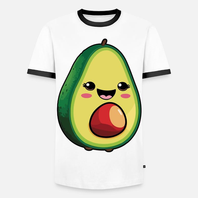 Avokado Comic - Men's Ringer Shirt - white/black