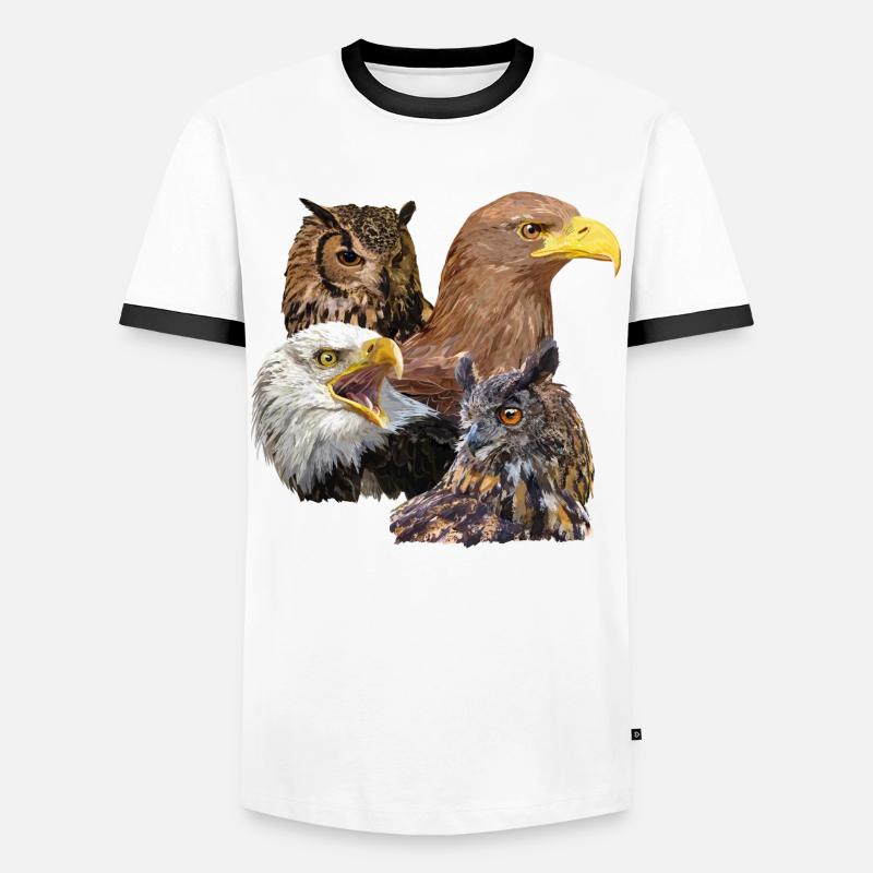 Raptors - Men's Ringer Shirt - white/black