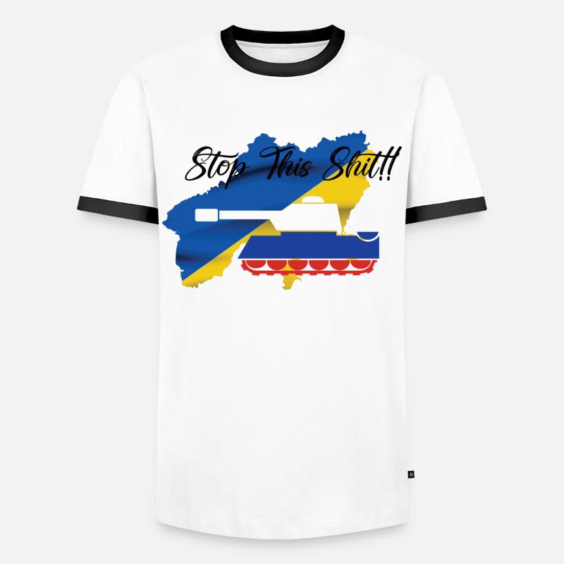 Stop the war! - Men's Ringer Shirt - white/black