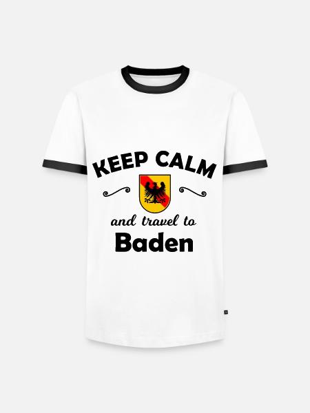 Holidays in beautiful Baden - Men's Ringer Shirt - white/black
