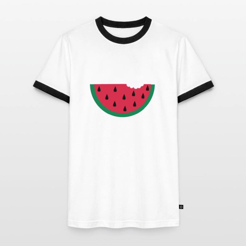 fruit pastèque pastèque T-shirt contrasté Homme