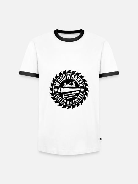 Carpenter - Men's Ringer Shirt - white/black