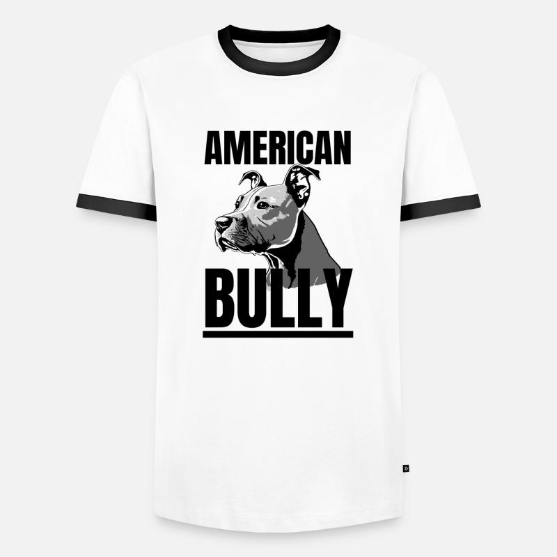 American Bully Pride - Men's Ringer Shirt - white/black