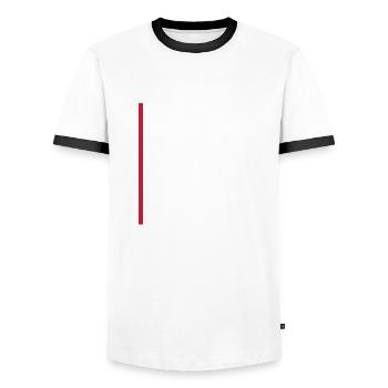 Je vis toujours avec la maison sarcastique de mes parents - T-shirt contrasté Homme - blanc/noir - Devant - AI Model Female 172 light (172cm) & AI Model Male 178 dark (178cm)