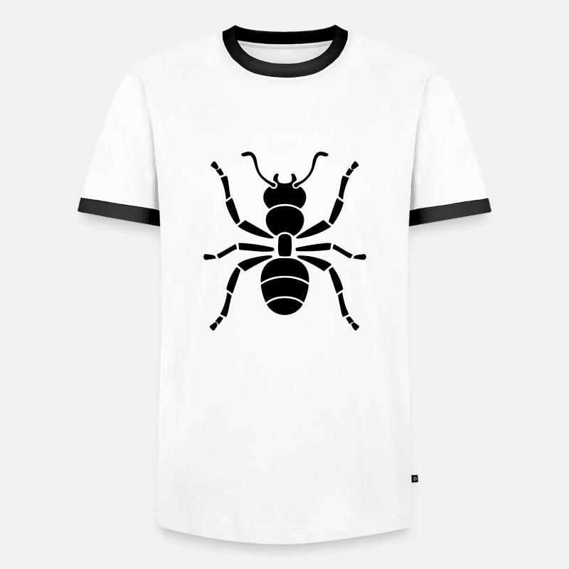 ant - Men's Ringer Shirt - white/black