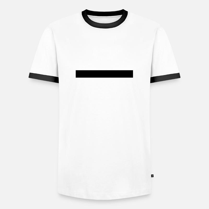 Beam, Line, Crossbeams - Men's Ringer Shirt - white/black