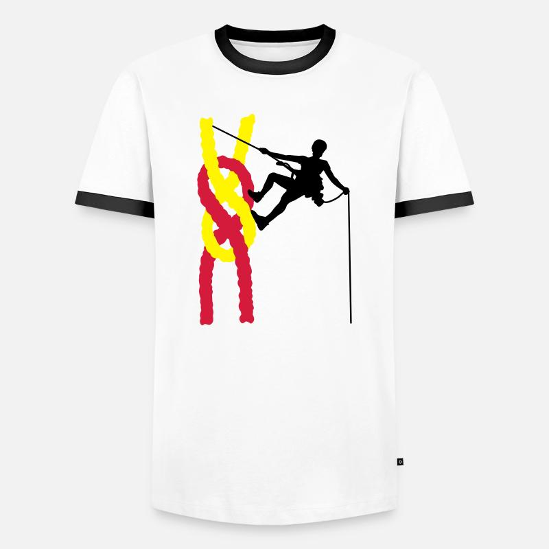 climbing - Men's Ringer Shirt - white/black