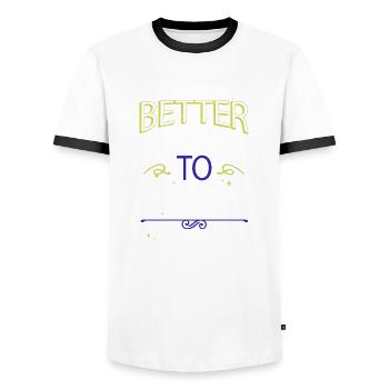 citation blagues blague bibliophile chat lecteurs fréquents - T-shirt contrasté Homme - blanc/noir - Devant - AI Model Female 172 light (172cm) & AI Model Male 178 dark (178cm)