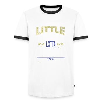 Dinosaur Moon Statement Bday Fairy Tail - Men's Ringer Shirt - white/black - Front - AI Model Female 172 light (172cm) & AI Model Male 178 dark (178cm)