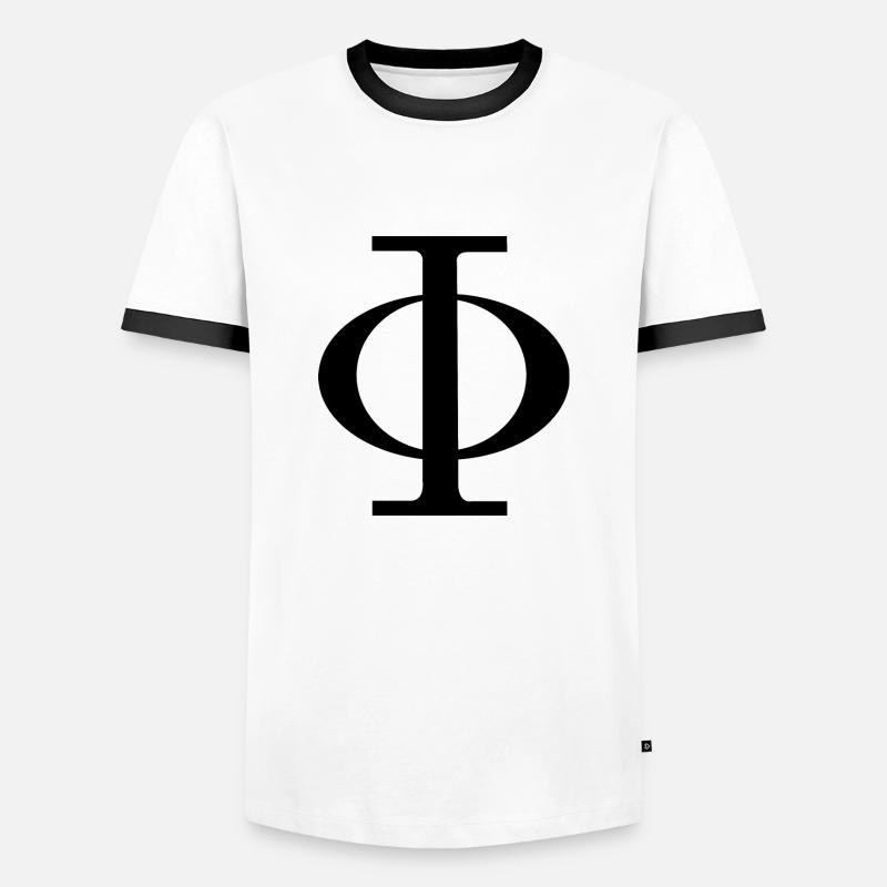 Phi - Men's Ringer Shirt - white/black