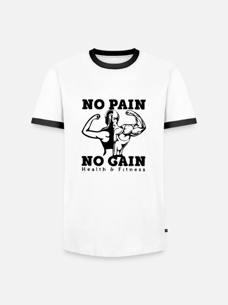 on a rien sans rien - T-shirt contrasté Homme - blanc/noir
