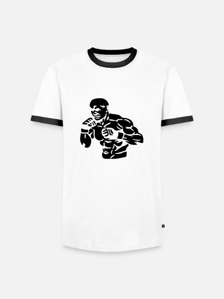 Fighter 2013 - Männer Kontrast-T-Shirt - Weiß/Schwarz