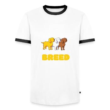 Tierrechte Tierschutz Vegan Vegetarier Tierfreund - Männer Kontrast-T-Shirt - Weiß/Schwarz - Vorne - AI Model Female 172 light (172cm) & AI Model Male 178 dark (178cm)
