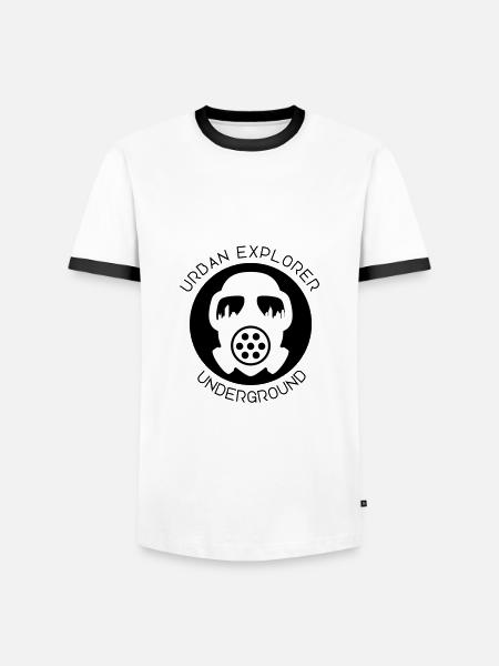 Urban Explorer - Urbex - Underground - Men's Ringer Shirt - white/black