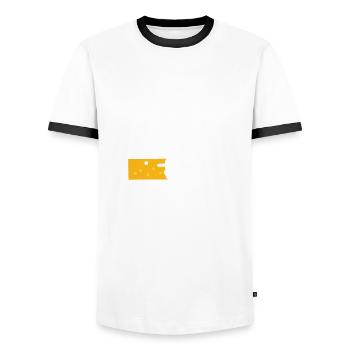 Bierschiss loading - Männer Kontrast-T-Shirt - Weiß/Schwarz - Vorne - AI Model Female 172 light (172cm) & AI Model Male 178 dark (178cm)