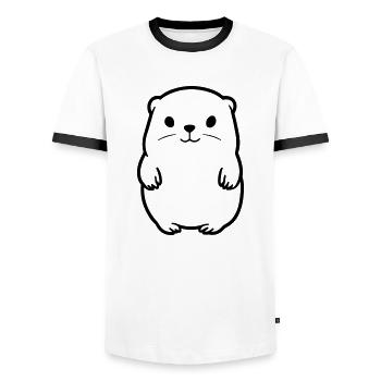 Marmot - Men's Ringer Shirt - white/black - Front - AI Model Female 172 light (172cm) & AI Model Male 178 dark (178cm)