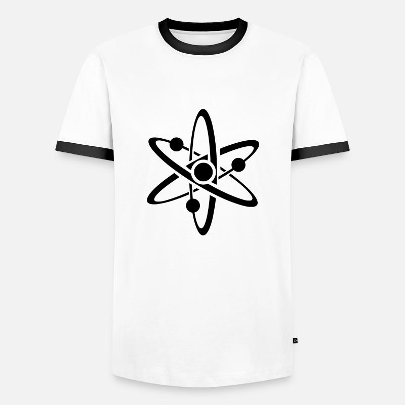Atomic - Men's Ringer Shirt - white/black