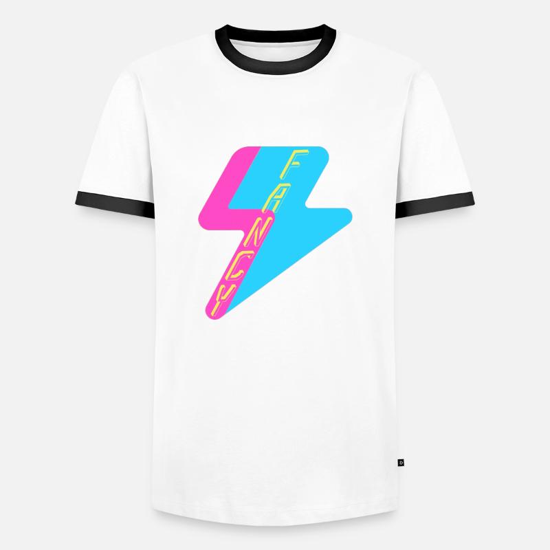 Fancy - Men's Ringer Shirt - white/black