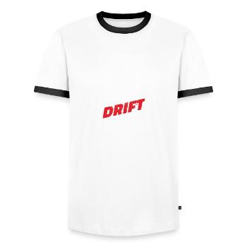 Mangez Sleep Drift Répétez. Drifter Drifting Tuning Fun - T-shirt contrasté Homme - blanc/noir - Devant - AI Model Female 172 light (172cm) & AI Model Male 178 dark (178cm)
