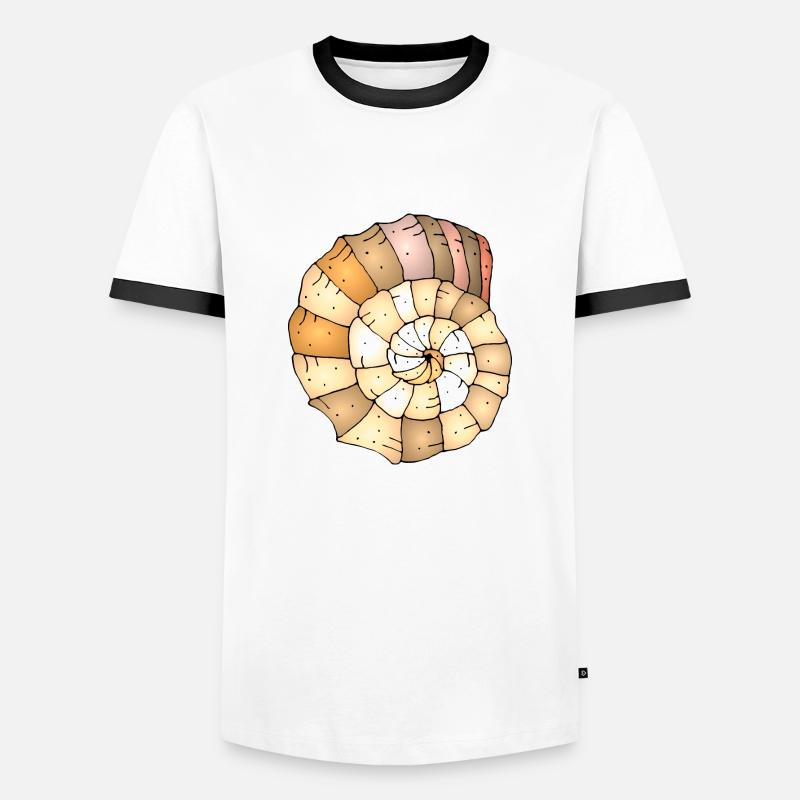 Shell - Men's Ringer Shirt - white/black