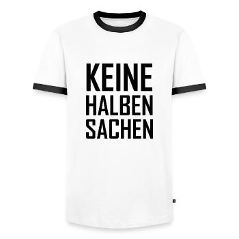 Handwerker Handyman Handwerk Werkzeug Baustelle - Männer Kontrast-T-Shirt - Weiß/Schwarz - Vorne - AI Model Female 172 light (172cm) & AI Model Male 178 dark (178cm)