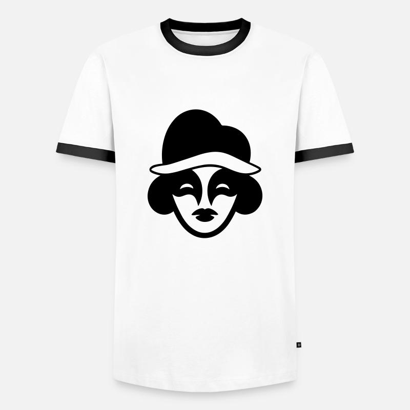 clown - Men's Ringer Shirt - white/black
