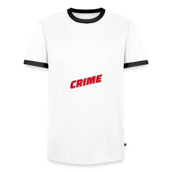 Drifting Is Not A Crime - Car Lover Gift - Men's Ringer Shirt - white/black - Front - AI Model Female 172 light (172cm) & AI Model Male 178 dark (178cm)