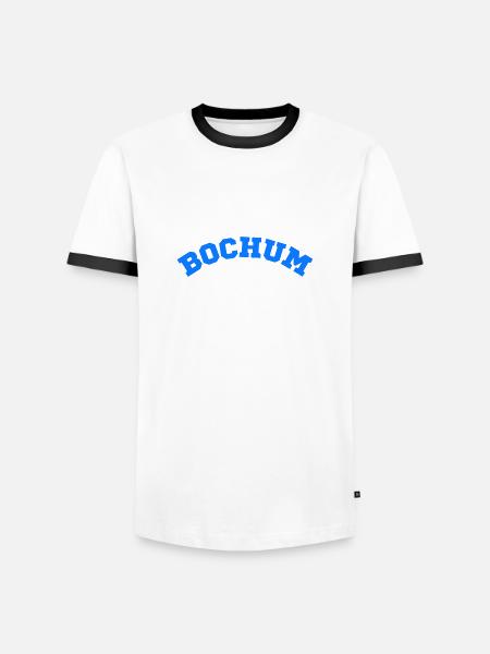 Bochum - Men's Ringer Shirt - white/black