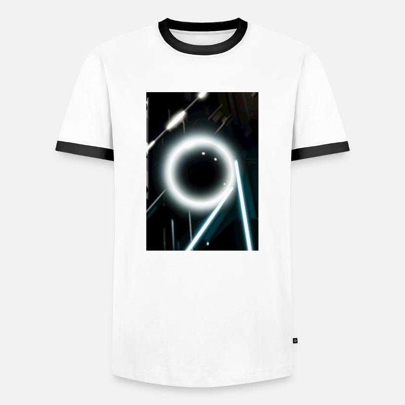 Outer Sphere #2 - Männer Kontrast-T-Shirt - Weiß/Schwarz