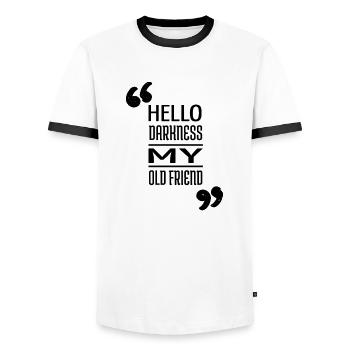 Astronomy Gifts Jokes Christmas Humor - Men's Ringer Shirt - white/black - Front - AI Model Female 172 light (172cm) & AI Model Male 178 dark (178cm)