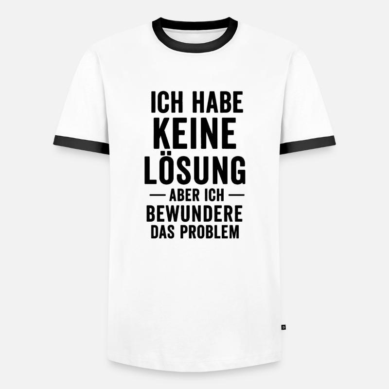 Problem Admirers - Men's Ringer Shirt - white/black