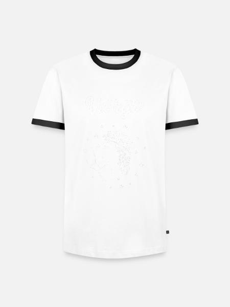 Vierge signe du zodiaque. - T-shirt contrasté Homme - blanc/noir