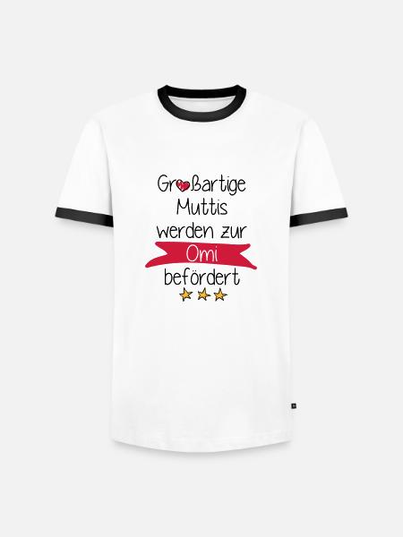 Großartige Muttis - Männer Kontrast-T-Shirt - Weiß/Schwarz