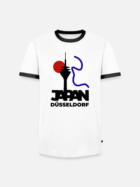 Japan goes Dusseldorf - Men's Ringer Shirt - white/black