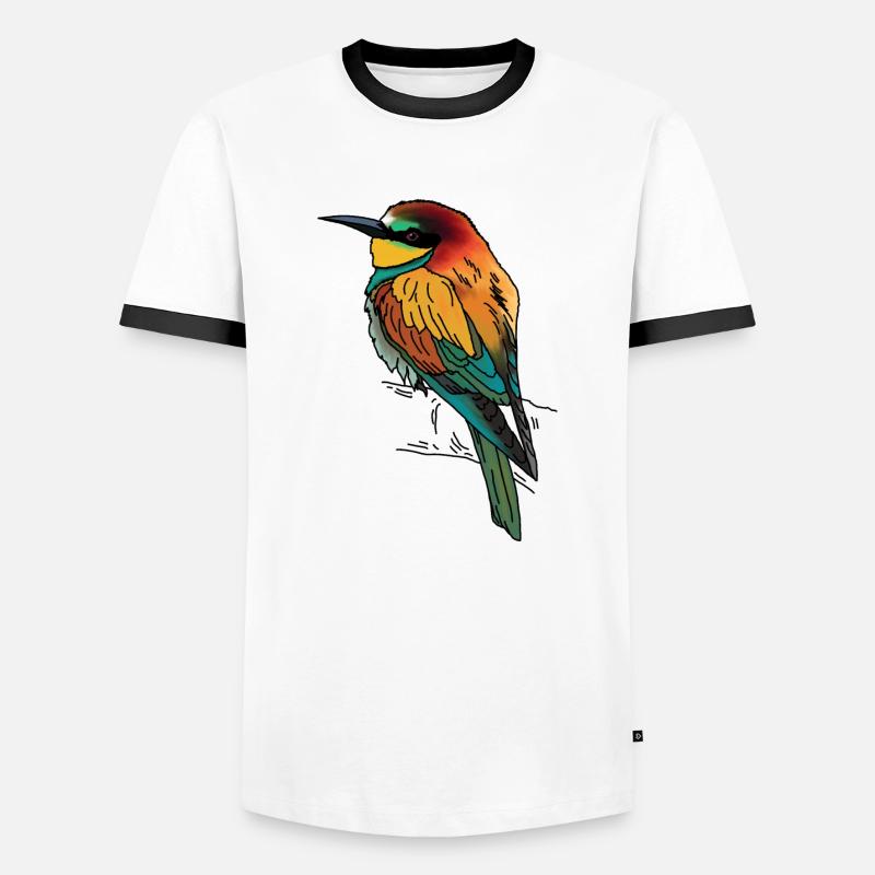 Bee-eater - Men's Ringer Shirt - white/black