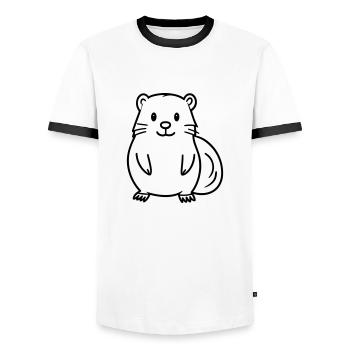Marmot - Men's Ringer Shirt - white/black - Front - AI Model Female 172 light (172cm) & AI Model Male 178 dark (178cm)