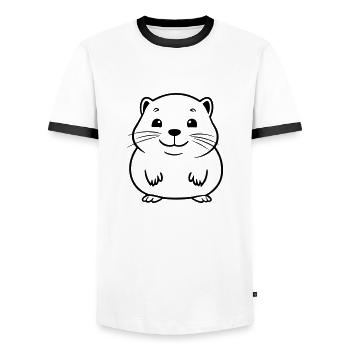 Marmot - Men's Ringer Shirt - white/black - Front - AI Model Female 172 light (172cm) & AI Model Male 178 dark (178cm)