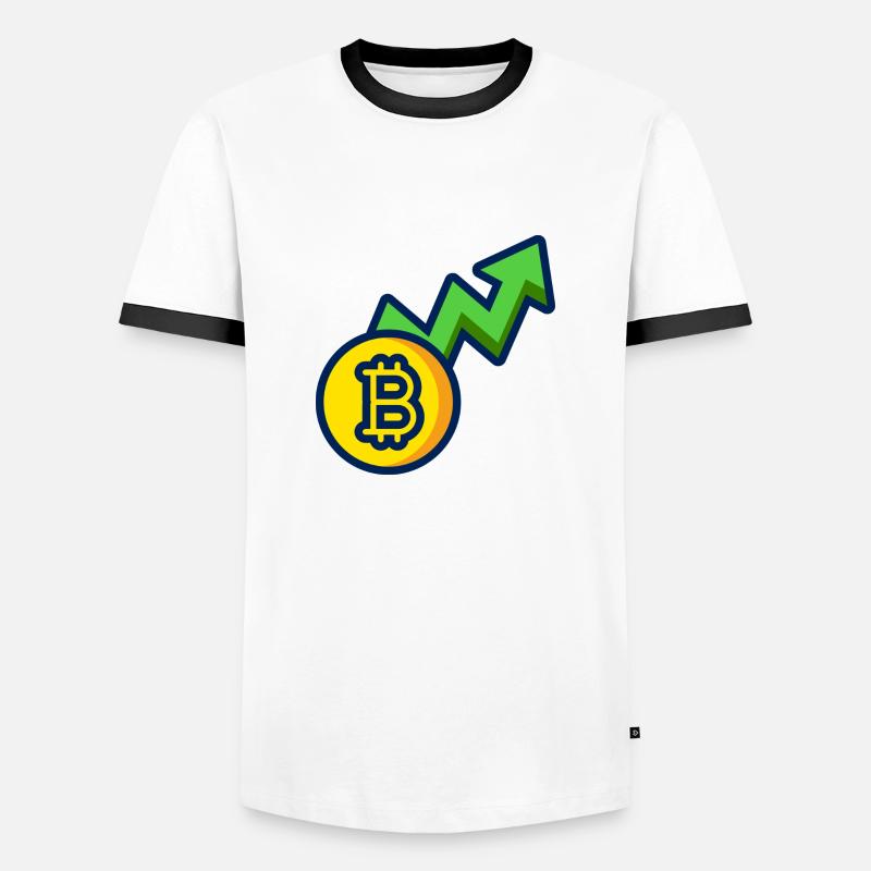 crypto - Men's Ringer Shirt - white/black
