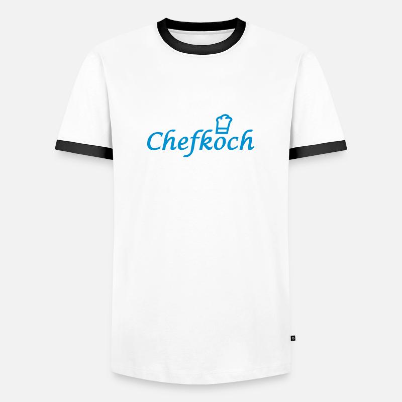 Chef - Men's Ringer Shirt - white/black