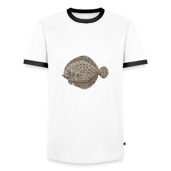 Meerestiere - Männer Kontrast-T-Shirt - Weiß/Schwarz - Vorne - AI Model Female 172 light (172cm) & AI Model Male 178 dark (178cm)