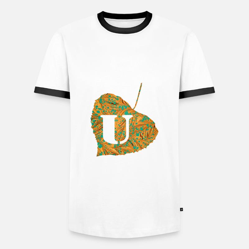 Sheet E 95 U - Men's Ringer Shirt - white/black