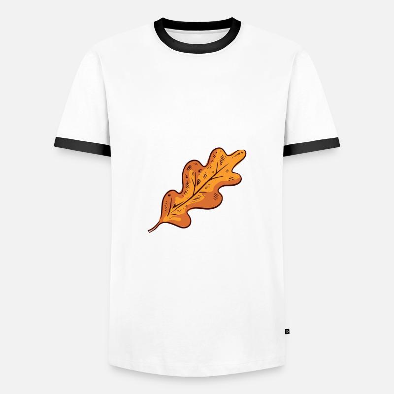 Fall leaf fall leaf - Men's Ringer Shirt - white/black