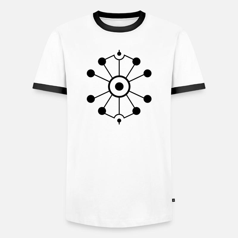 Molecule - Men's Ringer Shirt - white/black