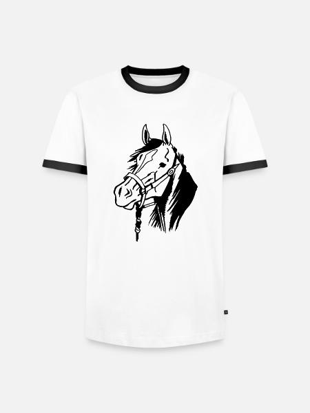 Hanoverian - Men's Ringer Shirt - white/black